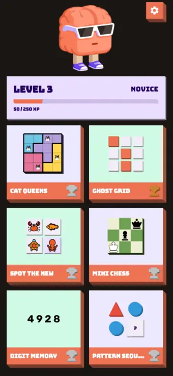 Braincup mini-games